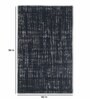 Deep Blue Wool Abstract 5 x 8 Feet Hand Knotted Carpet