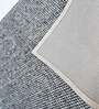 Grey Deep Charcoal Geometric Wool And Cotton 5 X 8 Ft Hand Tufted Carpet