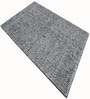 Grey Deep Charcoal Geometric Wool And Cotton 5 X 8 Ft Hand Tufted Carpet