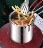 Deep Frying Strainer and Oil Basket With Fryer Tong Stainless Steel Deep Fryer, French Fries Basket, Fry Pan, Food Strainer Colander, Mini Mesh Pot