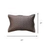 Deep Grey 100% Cotton 300TC Solid Set of 2 Pillow Covers (Quilted)