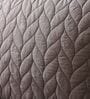 Deep Grey 100% Cotton 300TC Solid Superking Bedsheet with 2 Pillow Covers (Quilted)