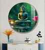 Deep Meditating Buddha Acrylic Round Wall Art