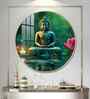 Deep Meditating Buddha Acrylic Round Wall Art
