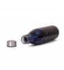 Deep 1 Ltr Blue & Black Glass (Set of 2) Bottle