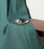 Deep Teal Teal Blue Cotton 230 GSM  Solid 7 Feet Room Darkening Eyelet Door Curtains (2 Pc)