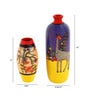 Deer Giraffe (Set of 2) Multicolour Terracotta Floor Vase