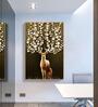 Deer Multicolour Synthetic Wood Wall Art