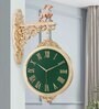 Green Plastic Retro Double Sided Platform Clock