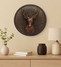 Deer Head Decorative Wall Art (Multicolor, 26.7cm)