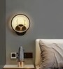 Deer Horn Novelty Wall Lamp Round Design Set of 1