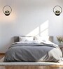 Deer Horn Novelty Wall Lamp Round Design Set of 1