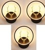 Deer Horn Novelty Wall Lamp Round Design Set of 3