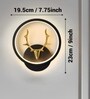 Deer Horn Novelty Wall Lamp Round Design Set of 3