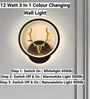 Deer Horn Novelty Wall Lamp Round Design Set of 4