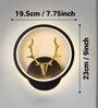 Deer Horn Novelty Wall Lamp Round Design Set of 4