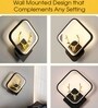 Deer Horn Novelty Wall Lamp Square Design Set of 1