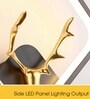 Deer Horn Novelty Wall Lamp Square Design Set of 2
