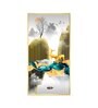 Deer In The Sky Glass Finish Vertical Wall Art