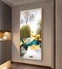 Deer In The Sky Glass Finish Vertical Wall Art