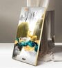 Deer In The Sky Glass Finish Vertical Wall Art