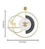 Deer Metal Wall Clock For Living Room