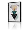 Deer Motif Multicolour Engineered Wood Framed Canvas Wall Painting