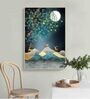 Deer Multicolour Engineered Wood Framed Canvas Wall Painting