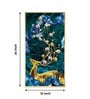 Deer s Serenade Glass Finish Vertical Wall Art