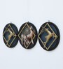 Deer Set Of 3 Gold Iron Wall Art Without LED
