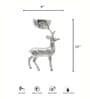 Deer Silver Metal Tealight Holder