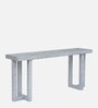 DeFranco Metal Console Table In White Colour