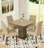 Deise 4 Seater Dining Set in Wood Finish