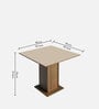 Deise 4 Seater Dining Set in Wood Finish