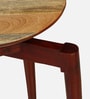 Delft Acacia Wood End Table In Dual Tone Finish
