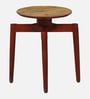 Delft Acacia Wood End Table In Dual Tone Finish
