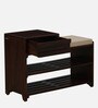 Delft Sheesham Wood Shoe Rack In Scratch Resistant Walnut Finish