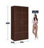 Delhi 2 Door Wardrobe in Brown Maple Finish