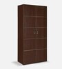 Delhi 2 Door Wardrobe in Brown Maple Finish