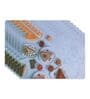 Deli Desserts Multicolour Colour (Set of 6) Polypropylene  Table Placemat