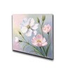 Pink and White Blooms Canvas Printed Wall Painting Stretch Canvas Frame