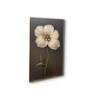White Flower Canvas Series Vintage Printed Wall Painting Gold Frame