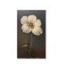 White Flower Canvas Series Vintage Printed Wall Painting White Frame