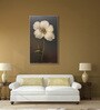 White Flower Canvas Series Vintage Printed Wall Painting White Frame