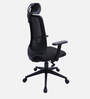 Yuzuki Ergonomic Chair With Adjustable Handle, Lumbar Support And Neck Rest In Black Colour