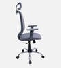 Nagisa Ergonomic Chair With Adjustable Handle, Lumbar Support and Neck Rest In Grey Colour
