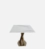 Della Ceramic Top 6 Seater Dining Table in Gold Finish