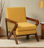 Delnice Sheesham Wood 1 Seater Sofa In Walnut Finish