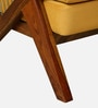 Delnice Sheesham Wood 1 Seater Sofa In Walnut Finish