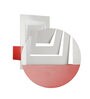 Delon Metal Flush Mount Wall Light (Red)